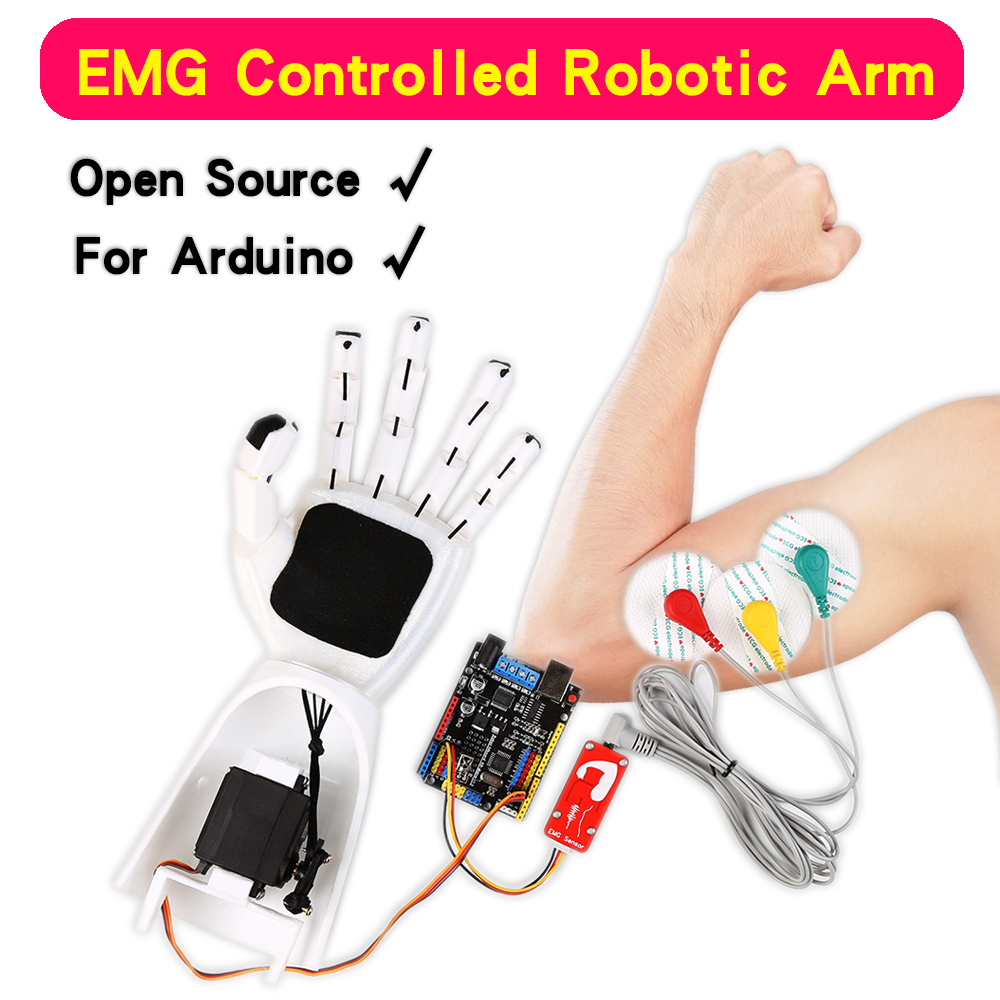 Science Robotics - 電気ロボットアームセンサー、筋肉信号センサー、arduinoプロジェクト、オープンソース実験室プロジェクト