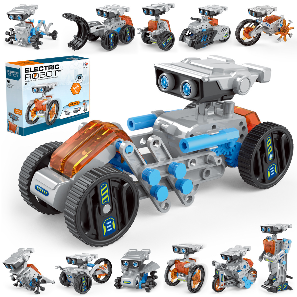Science Robotics - 12 in 1 科学実験ソーラーロボットおもちゃ DIY ビルディング動力学習ツール教育ロボット技術ガジェットキット