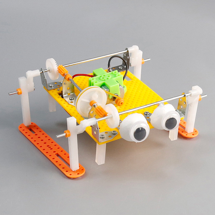 Science Robotics - 子供向け科学技術小型製作歩行ロボット創造的なSTEM科学実験DIY手作り組み立ておもちゃ材料セット