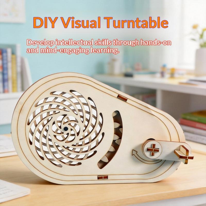 実践的なSTEM科学実験おもちゃ 木製DIY錯覚スピナーキッ - Science Toys Diy のレビューと価格