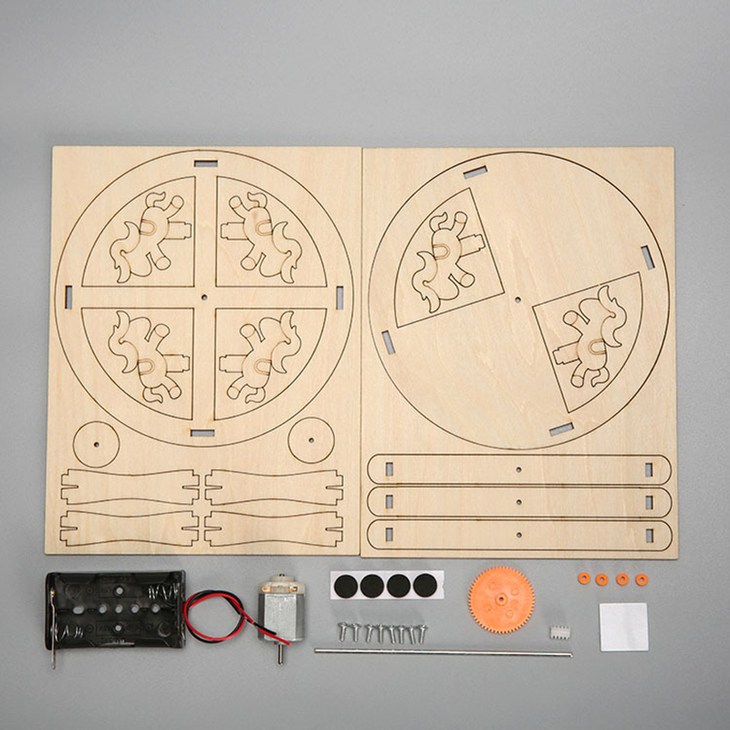 HUAHUA 自作メリーゴーランド教育玩具セット 3D木製パ - Science Toys Diy のレビューと価格