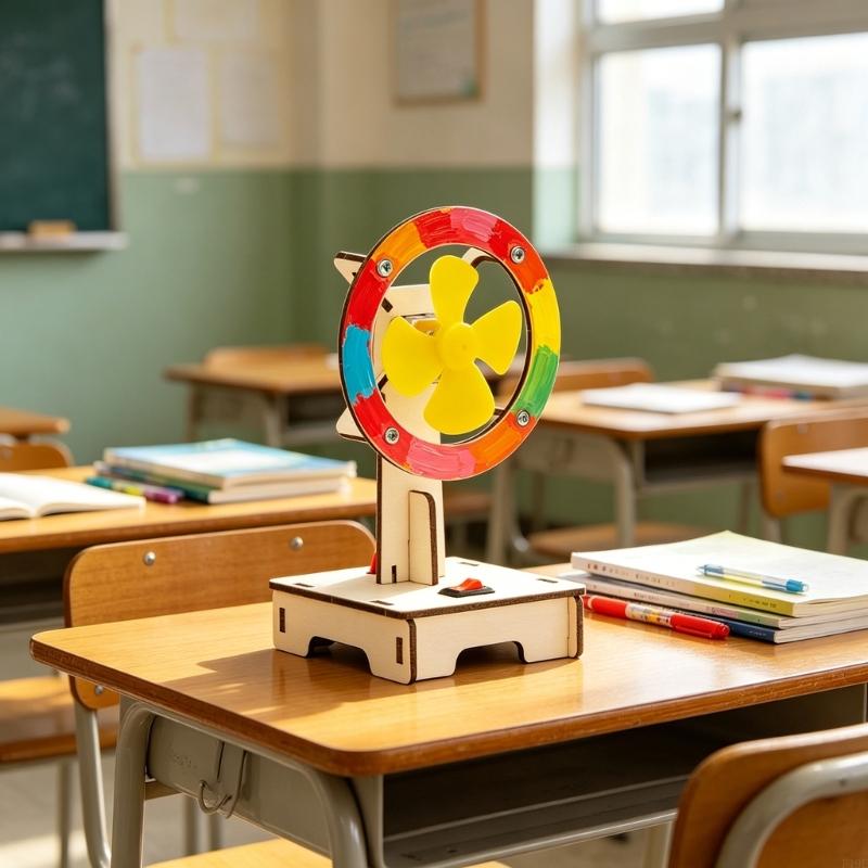 ハンドクラフト科学実験扇風機モデルセット木製クラフト建築プロ - Science Project Physics のレビューと価格