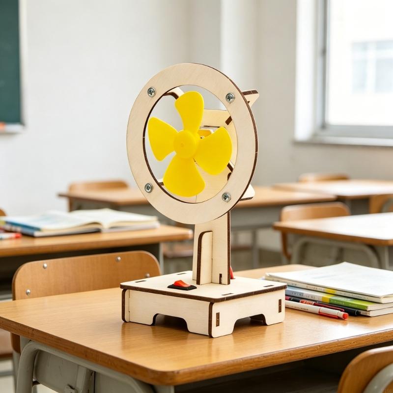 ハンドクラフト科学実験扇風機モデルセット木製クラフト建築プロ - Science Project Physics のレビューと価格
