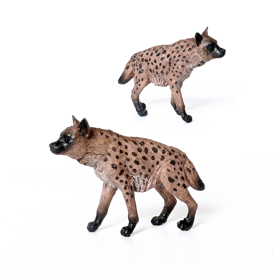 リアルなプラスチック野生動物ハイエナ、たてがみオオカミ、アフ - Science Toys Diy のレビューと価格