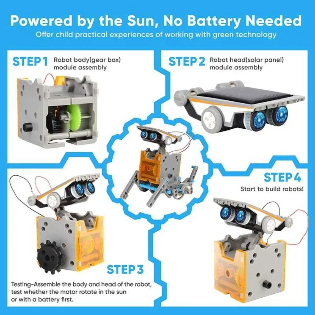 13 in 1 ソーラーロボット科学キット DIY ビルディ - Science Robotics のレビューと価格