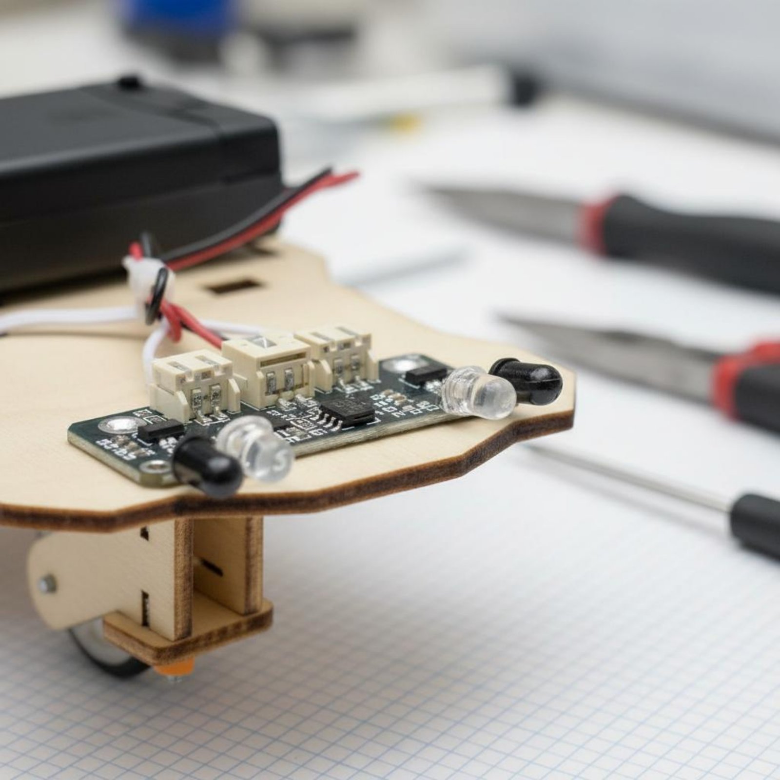 木製知能車両キット 科学技術教育 DIY追従型車両キット ロ - Science Robotics のレビューと価格